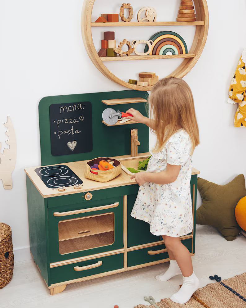 Children's Montessori-Inspired Play Furniture Set – Editable Layout for Personalized Learning Environment