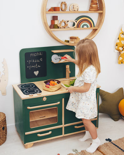 Children's Montessori-Inspired Play Furniture Set – Editable Layout for Personalized Learning Environment